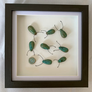 Chwilod gwyrdd lwcus / Luky jade beetles