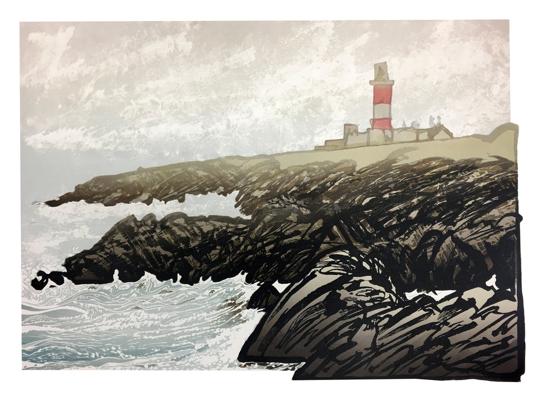 Goleudy Enlli / Bardsey Lighthouse (heb ffrâm / unframed)