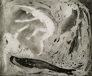Sea-dance (with the skelies and seals) (hêb ffrâm/unframed)