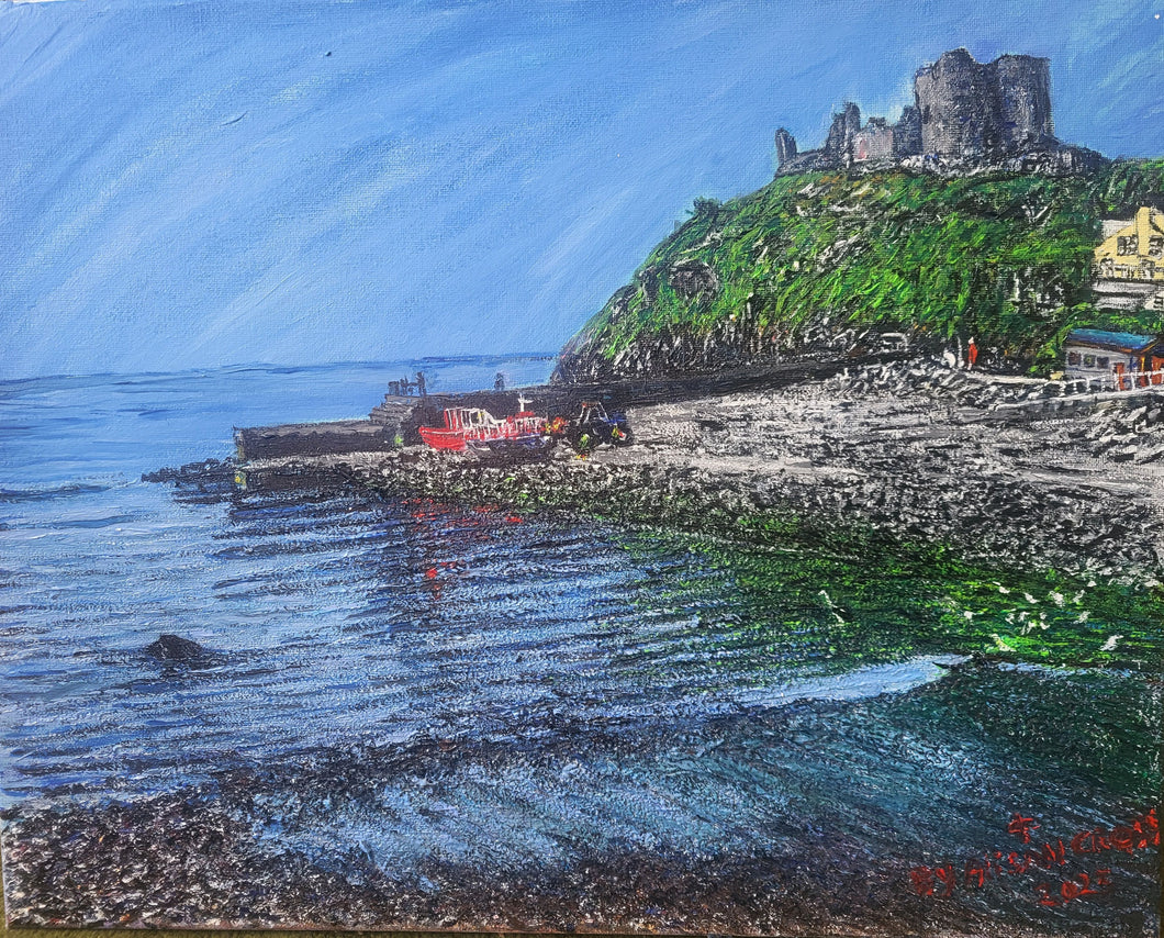 Awyr Las yng Nghastell Cricieth / Blue Skies at Cricieth Castle