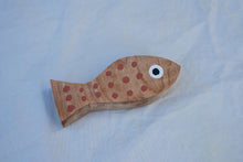 Load image into Gallery viewer, Yr hyn a gwymp, nid yw'n orffenedig: Pysgod pren (set o 3) / What Falls Is Not Finished: Wooden Fish (set of 3)
