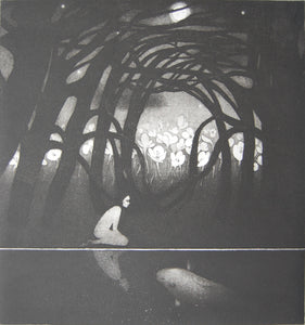 Lleuad Llawn / Full Moon (hêb ffrâm/unframed)
