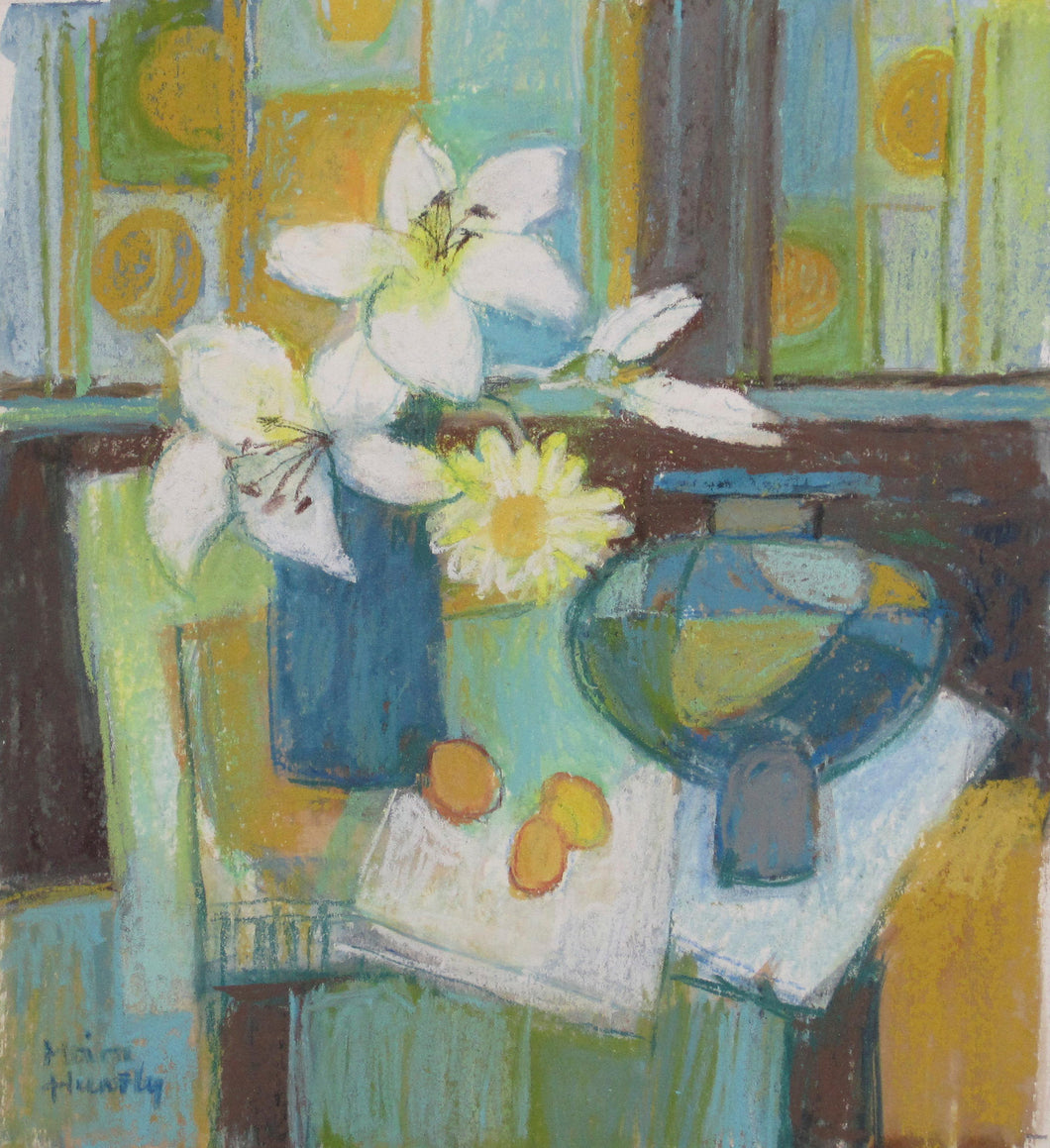Lilïau a Llygad y Dydd / Lilies and Yellow Daisy