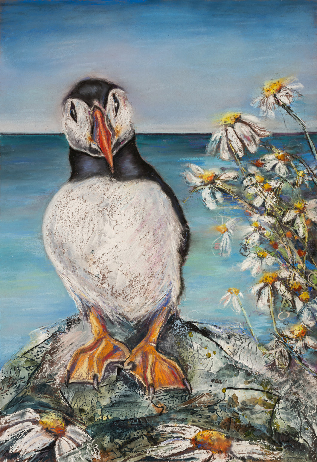 Pâl Ymysg y Blodau / Puffin Among the Flowers